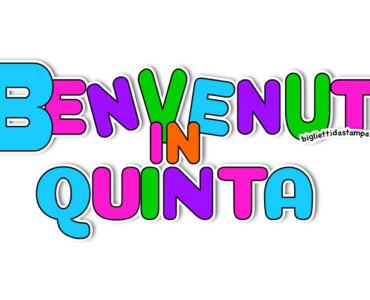 cartello benvenuti quinta