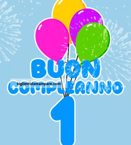 compleanno 1 anno