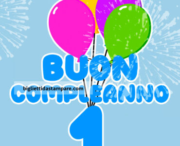 compleanno 1 anno