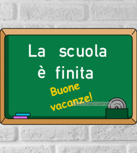 fine anno scolastico