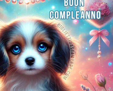 biglietto compleanno cane