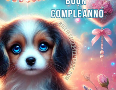 biglietto compleanno cane