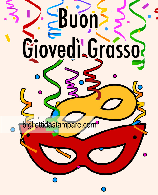 buon giovedi grasso