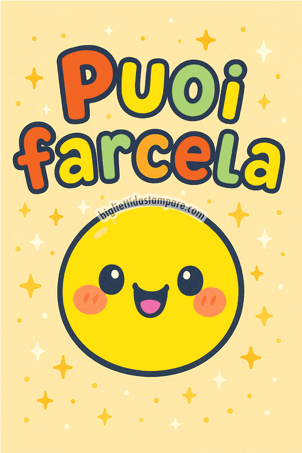 puoi farcela