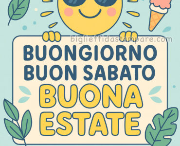 buon sabato estate