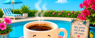 buon sabato estivo con caffe