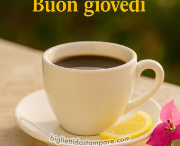 buongiorno buon giovedi