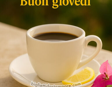 buongiorno buon giovedi