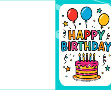 biglietto compleanno doodle