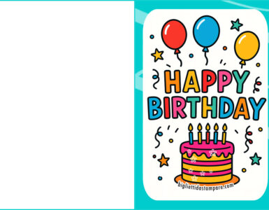 biglietto compleanno doodle