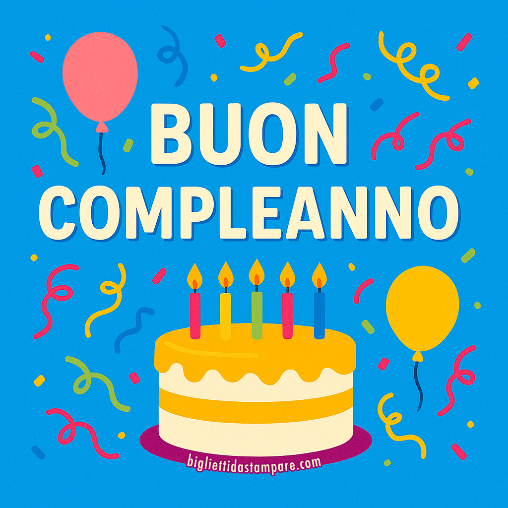 buon compleanno torta immagine