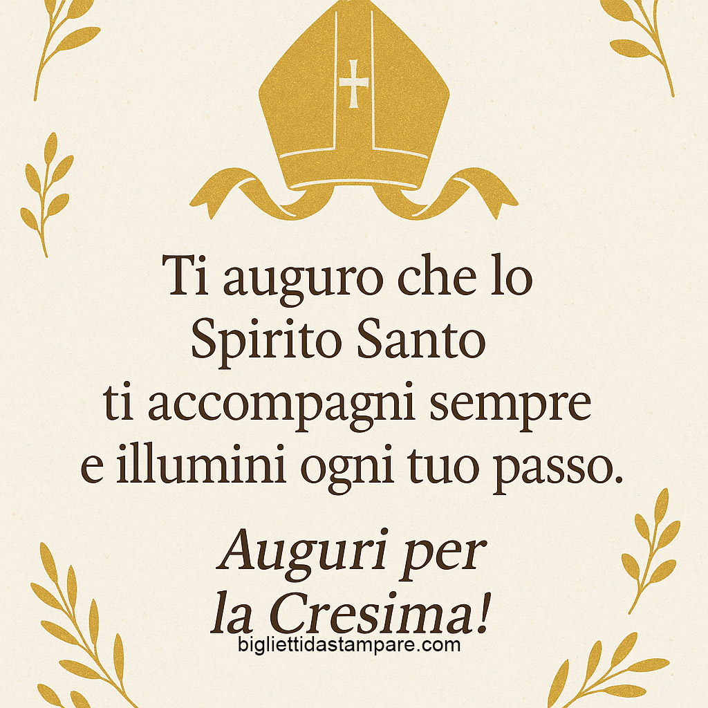 Frase per la Cresima immagine