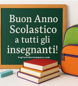 buon anno scolastico insegnanti