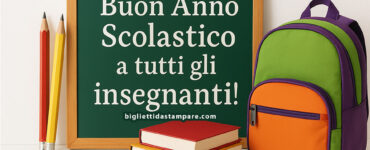 buon anno scolastico insegnanti