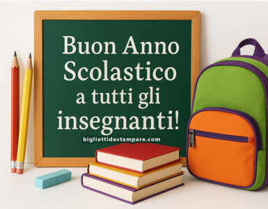 buon anno scolastico insegnanti