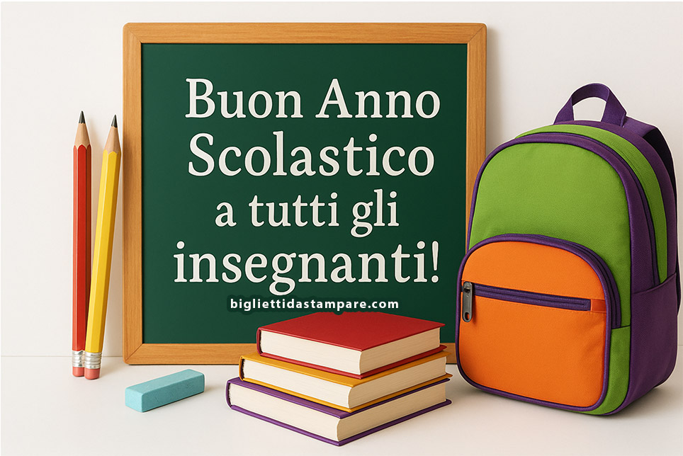 Buon anno scolastico a tutti gli insegnanti immagine