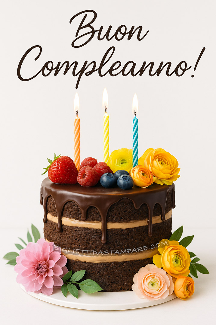 auguri buon compleanno whatsApp