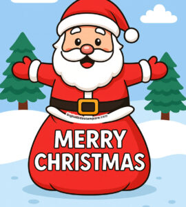 Babbo Natale sorridente Merry Christmas 2 merry christmas santa