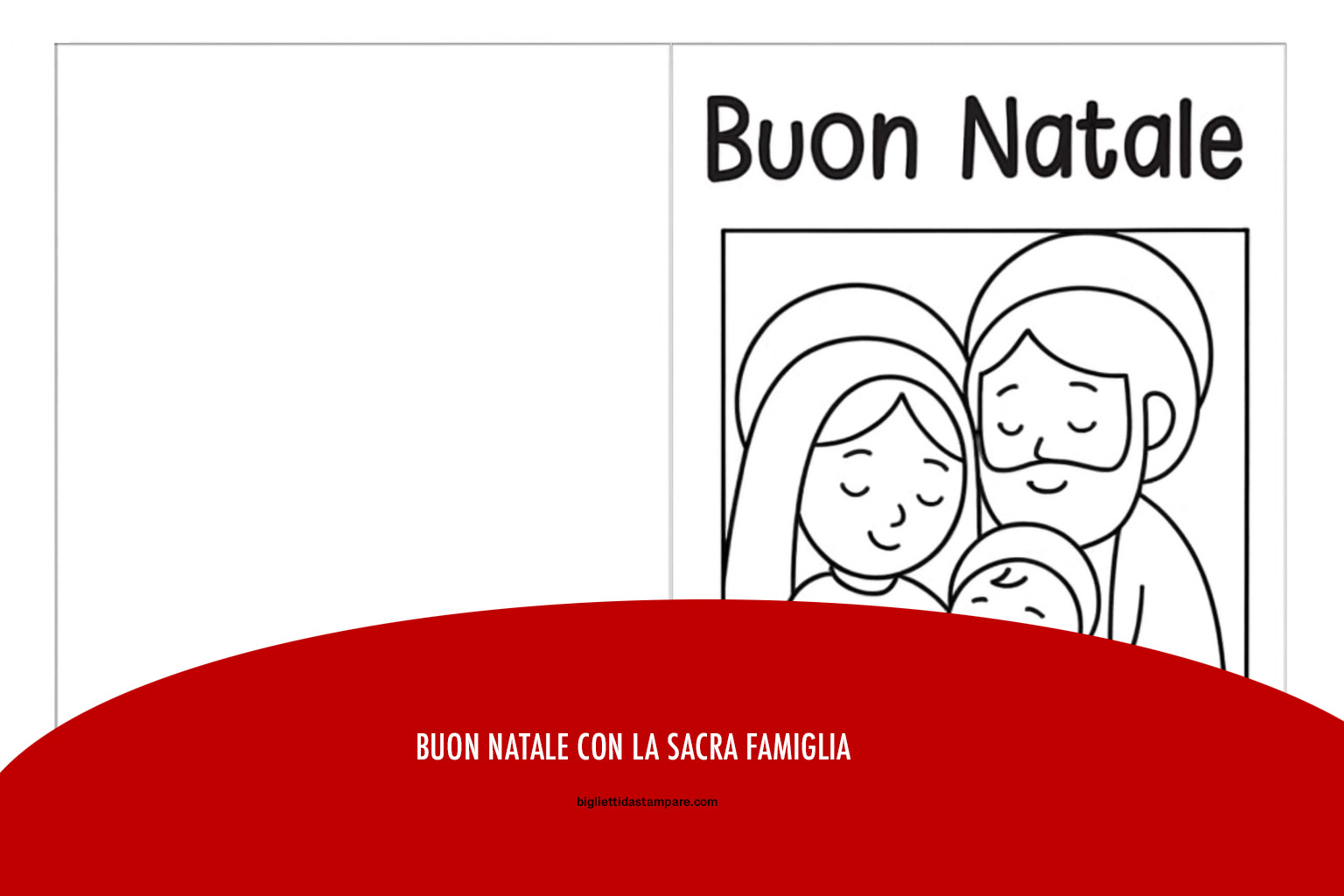 Biglietto di Natale Sacra Famiglia 1 natale sacra famiglia