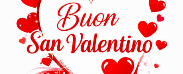 buon san valentino con cuori eleganti