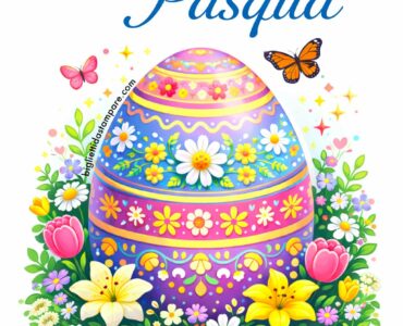 buona pasqua uovo decorato