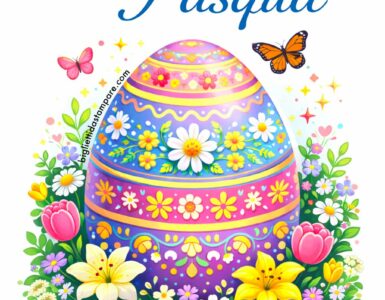 buona pasqua uovo decorato