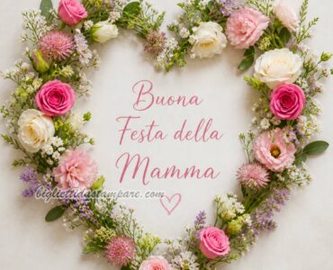 cuore floreale per la mamma