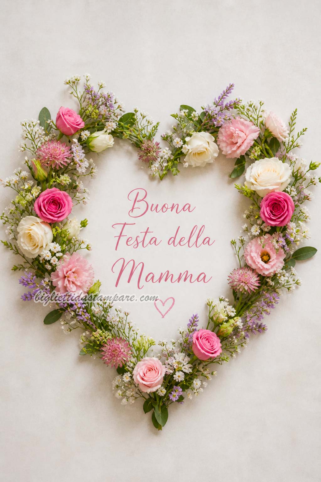 Cuore floreale per la mamma 1 cuore floreale per la mamma