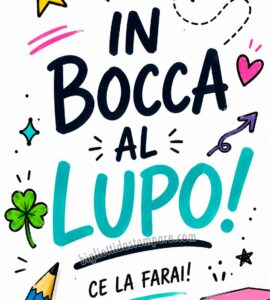 in bocca al lupo per l esame