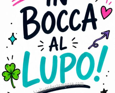 in bocca al lupo per l esame